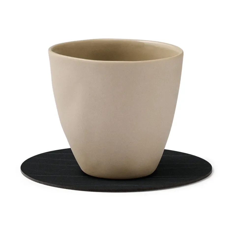 Coasters^LIND DNA Buffalo coaster circle, Black