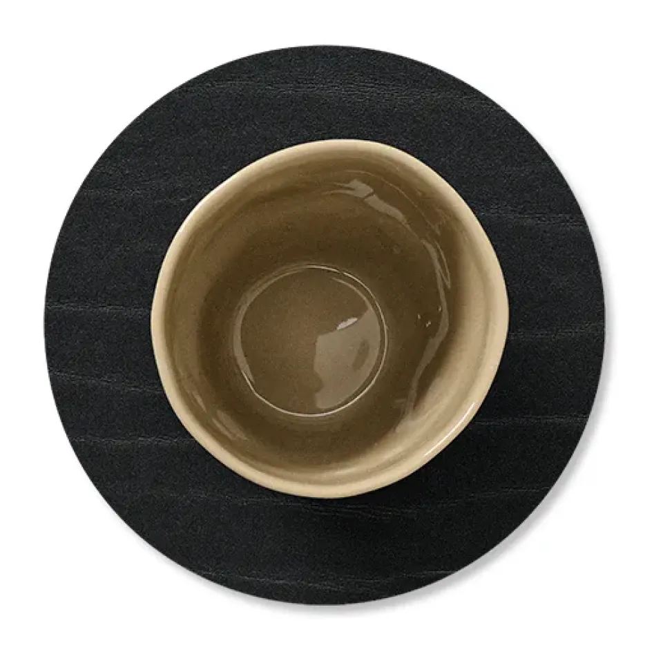 Coasters^LIND DNA Buffalo coaster circle, Black