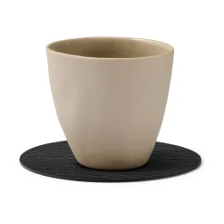 Coasters^LIND DNA Bull coaster circle, Black