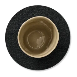 Coasters^LIND DNA Bull coaster circle, Black