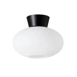 Hot Belid Bullo ceiling lamp opal glass Ø27 cm, matte Black