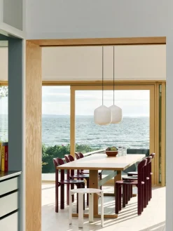 Pendant Lamps^HAY Buoy pendant lamp Ø30 cm, Opal glass-beton grey WhiteGrey