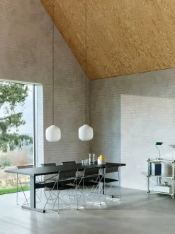 Pendant Lamps^HAY Buoy pendant lamp Ø30 cm, Opal glass-beton grey WhiteGrey