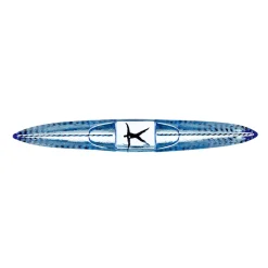 Best Kosta Boda BV Drifter glass sculpture, Blue