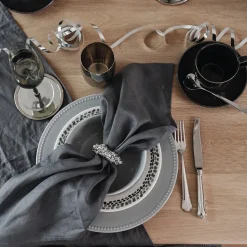 Napkin Rings & Holders^Byon napkin ring, Mineral Silver-coloured
