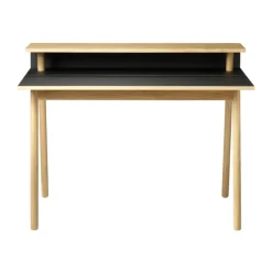 New FDB Møbler C68 Nørrebro desk, Nero-oak nature lacquered Black