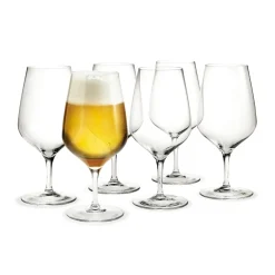 Beer Glasses^Holmegaard Cabernet beer glass 64 cl 6 pack, Clear Transparent