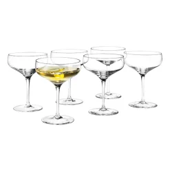 Cocktail & Martini Glasses|Long Drink & Highball Glasses^Holmegaard Cabernet cocktail glass 29 cl 6 pack, Clear Transparent