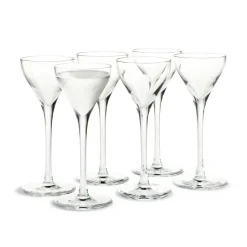 Shot Glasses^Holmegaard Cabernet shot glass 4.5 cl 6 pack, Clear Transparent