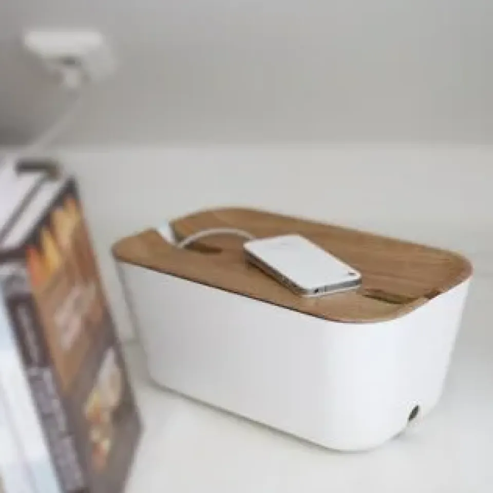 Other Lighting Accessories^Bosign Cable organiser M, wooden print BrownWhite