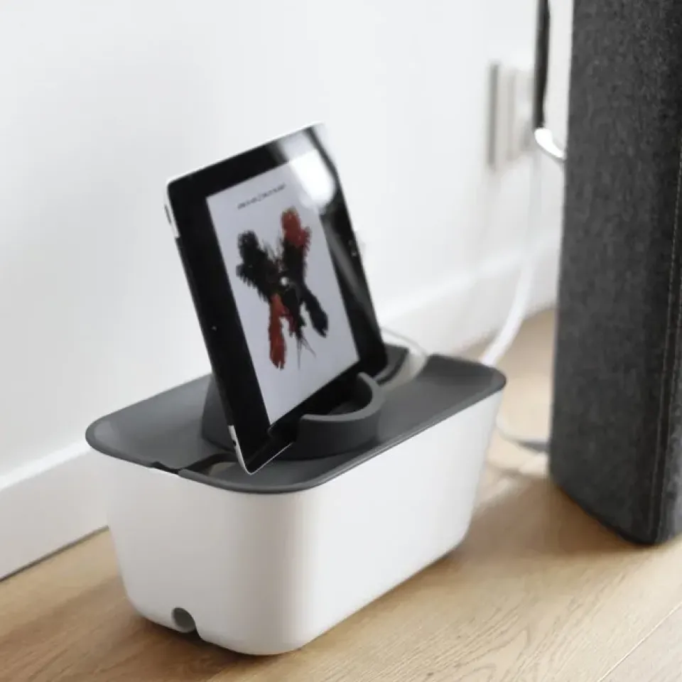 Bosign Cable Organiser XL, grey lid GreyWhite