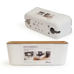 Best Bosign Cable Organiser XL, wood print BrownWhite