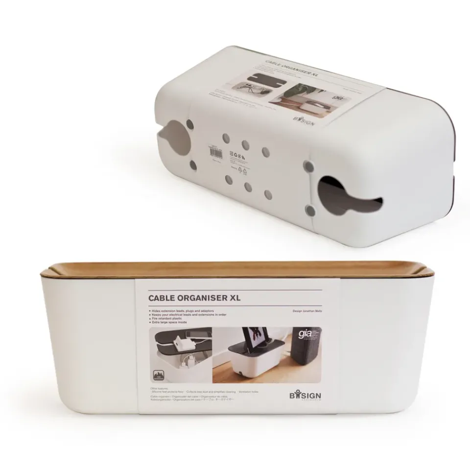 Best Bosign Cable Organiser XL, wood print BrownWhite
