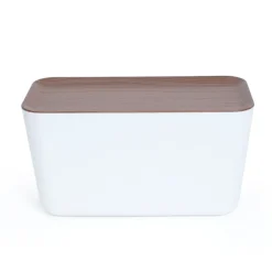 Hot Bosign Cable Organiser XXL cabel tidy, Dark wooden details BrownWhite