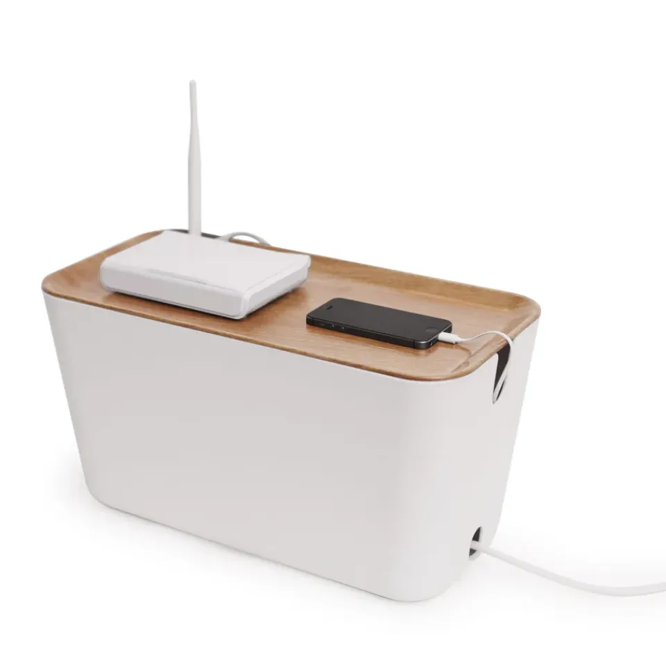 Other Lighting Accessories^Bosign Cable Organiser XXL cabel tidy, Wood-white BeigeWhite