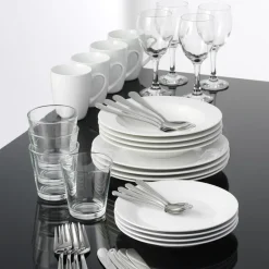 Table Settings & Starter Sets^Aida Café serviette set 40 pieces, 40 pieces White