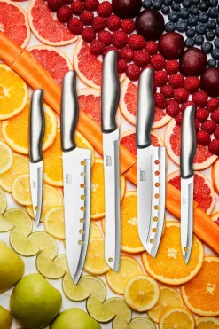 Online Dorre Calgary knife set 5 pieces, Stainless steel Silver-coloured