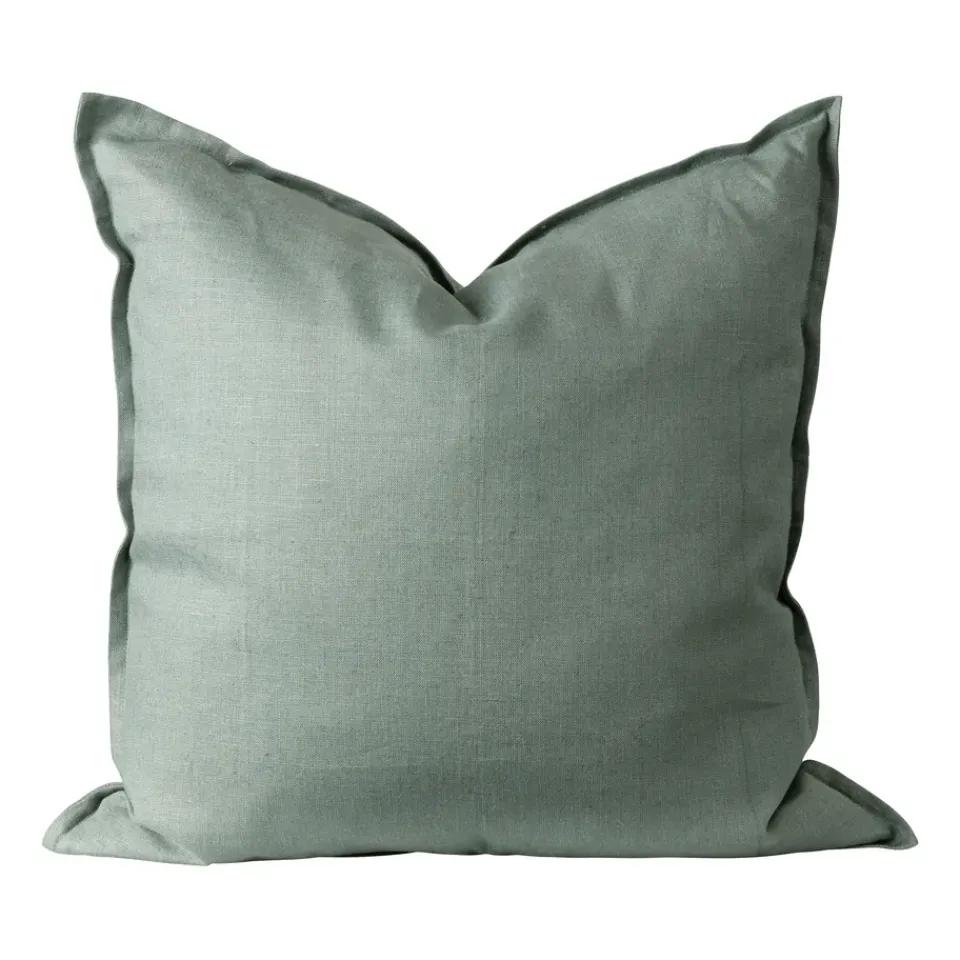 Cushion Covers^Scandi Living Calm pillow case linen 50x50 cm, Smokey Blue