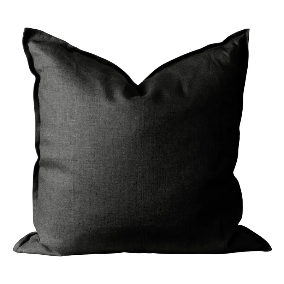 Best Scandi Living Calm pillow case linen 50x50 cm, Carbon Black