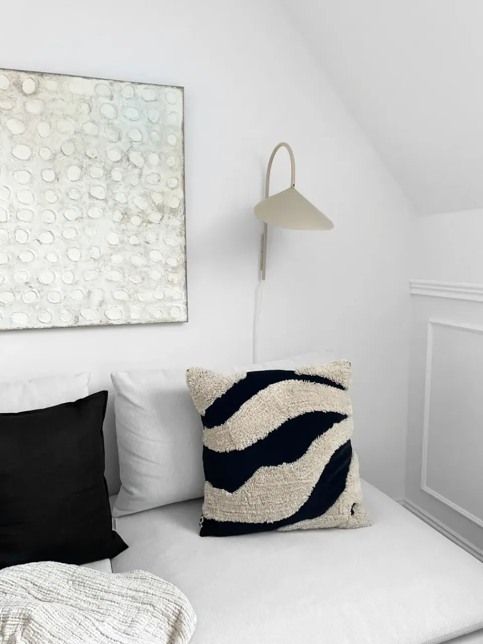 Best Scandi Living Calm pillow case linen 50x50 cm, Carbon Black