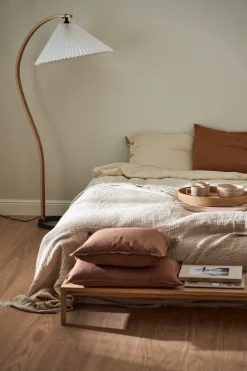 Hot Scandi Living Calm pillow case linen 40x60 cm, Almond Brown
