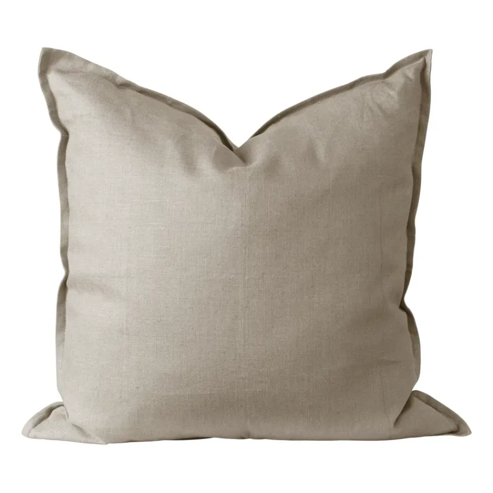 Cushion Covers^Scandi Living Calm pillow case linen 50x50 cm, Sand Beige