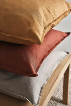 Cushion Covers^Scandi Living Calm pillow case linen 50x50 cm, Sand Beige
