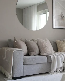 Cushion Covers^Scandi Living Calm pillow case linen 50x50 cm, Sand Beige