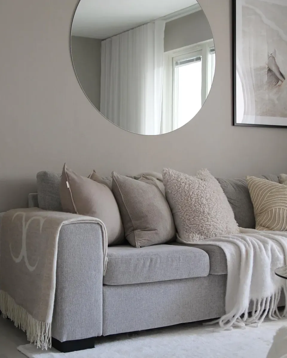 Cushion Covers^Scandi Living Calm pillow case linen 50x50 cm, Sand Beige