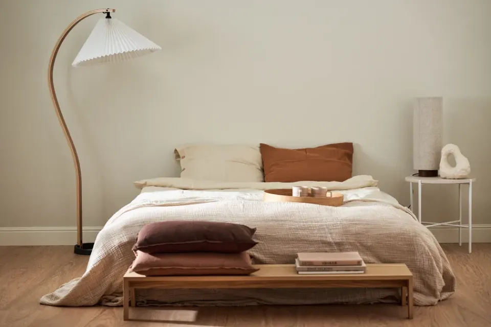 Online Scandi Living Calm pillow case linen 40x60 cm, Chocolate Brown