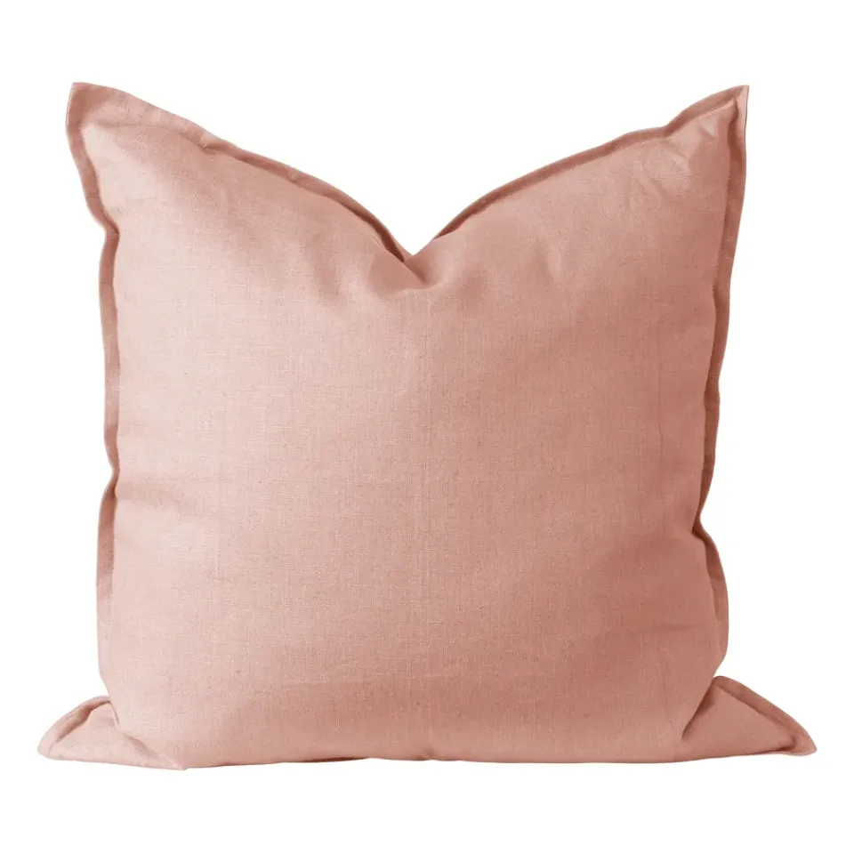 Clearance Scandi Living Calm pillow case linen 50x50 cm, Dusty Rose Pink