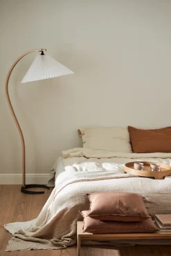 Online Scandi Living Calm pillow case linen 50x50 cm, Almond Brown