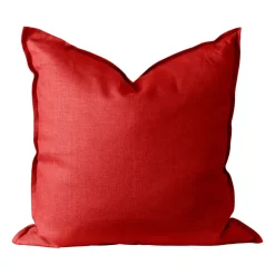 Cushion Covers^Scandi Living Calm pillow case linen 50x50 cm, Red