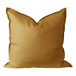 Hot Scandi Living Calm pillow case linen 50x50 cm, Mustard Yellow