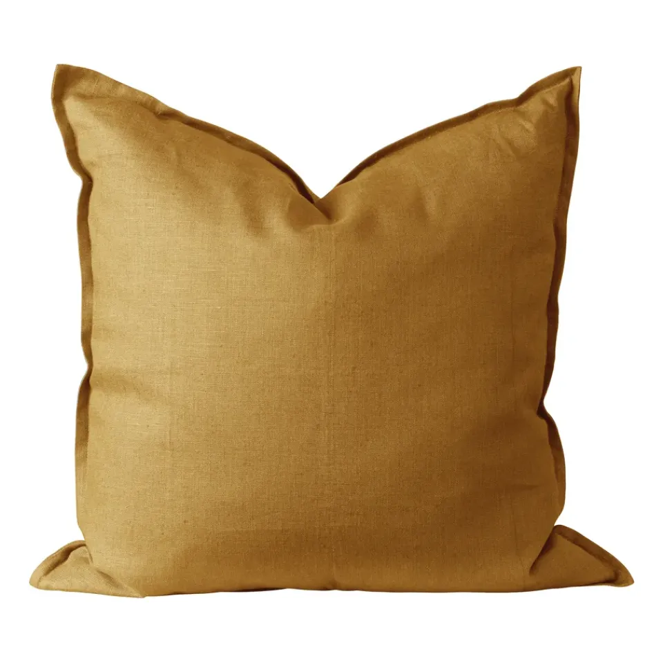 Hot Scandi Living Calm pillow case linen 50x50 cm, Mustard Yellow