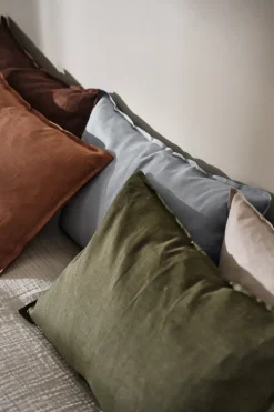 Cushion Covers^Scandi Living Calm pillow case linen 40x60 cm, Sky Blue