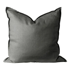 Sale Scandi Living Calm pillow case linen 50x50 cm, Charcoal Grey