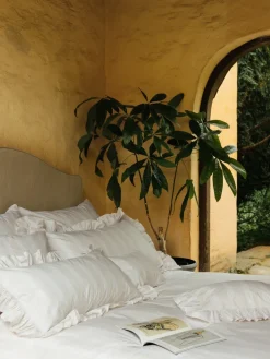 Pillow Cases^Mille Notti Camicia Balza pillowcase, , 50x90 cm Beige