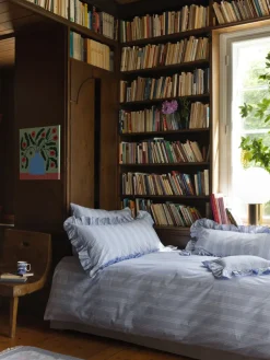 Duvet Covers^Mille Notti Camicia duvet cover, Light , 220x220 cm. Blue