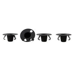 Outlet Design Letters Candle holder for espresso cup 4-pack, small Black
