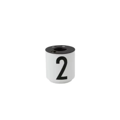 Outlet Design Letters Candle holder for espresso cup 4-pack, small Black