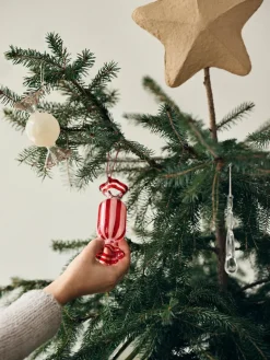 Christmas Decorations^Broste Copenhagen Candy Christmas tree pendant glass 2 pieces, Forest Green