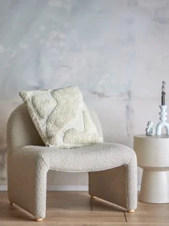 Cushions^Bloomingville Canelli cushion 50x50 cm, Nature White