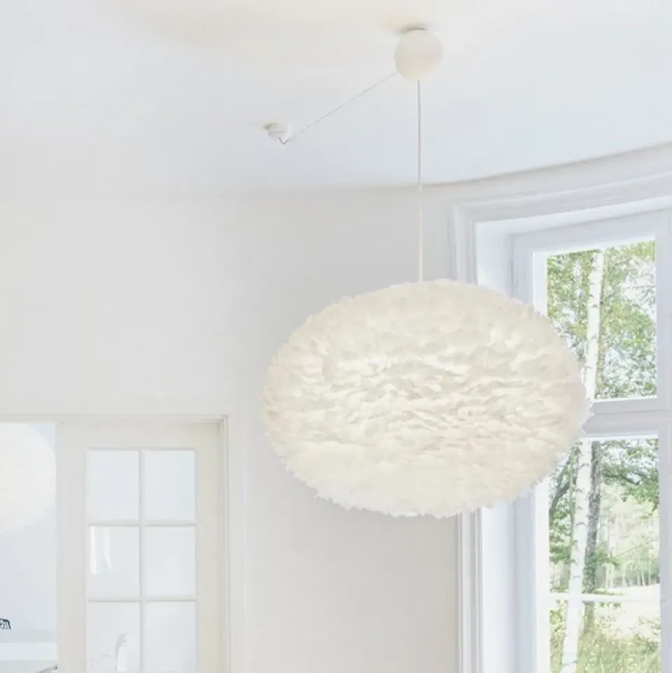 Best Umage Cannonball ceiling cup with cord, White