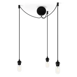 Lamp Hooks & Suspensions^Umage Cannonball ceiling cup with 3 cords, Black