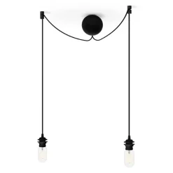 Lamp Hooks & Suspensions^Umage Cannonball ceiling cup with 2 cords, Black