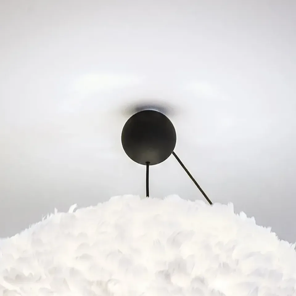Lamp Hooks & Suspensions^Umage Cannonball ceiling cup with cord, Black