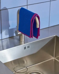 Dishcloths & Brushes^HAY Canteen dishcloth 31x31 cm 2-pack, Blue/fuchsia-Beige/yellow BlueBrown