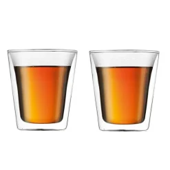 Discount Bodum Canteen double wall glass 2-pack, 0.2 l Transparent