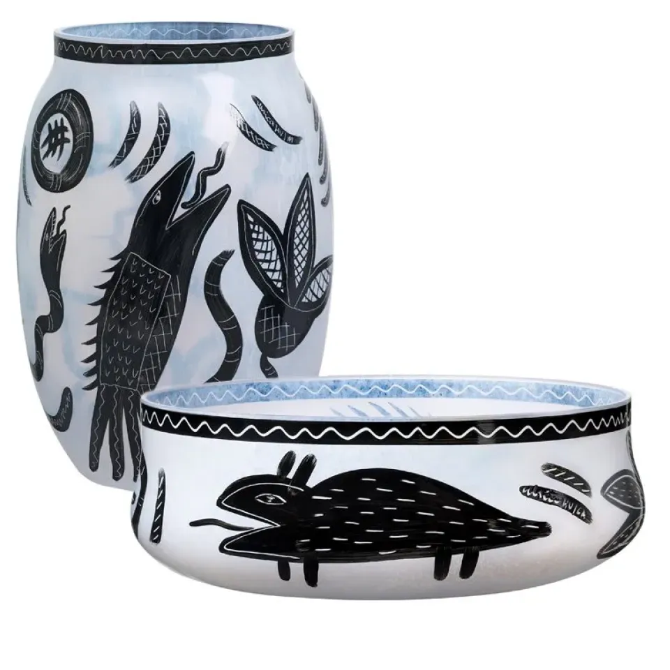 Decorative Bowls|Fruit Bowls^Kosta Boda Caramba plate, White